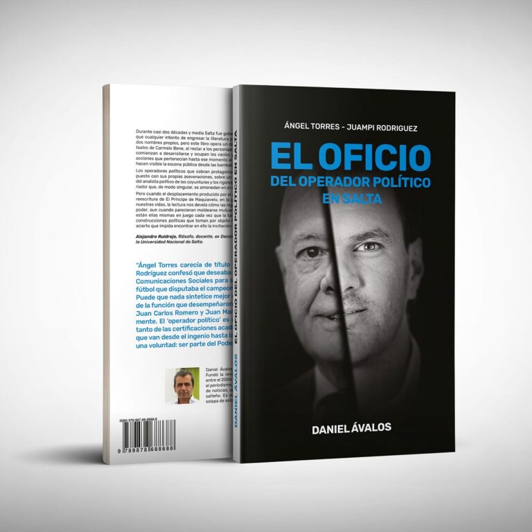 «El oficio del operador político en Salta» | El nuevo libro de Daniel Avalos ya se vende por internet