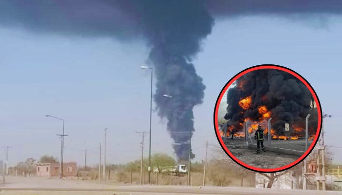 fuego vertedero san javier