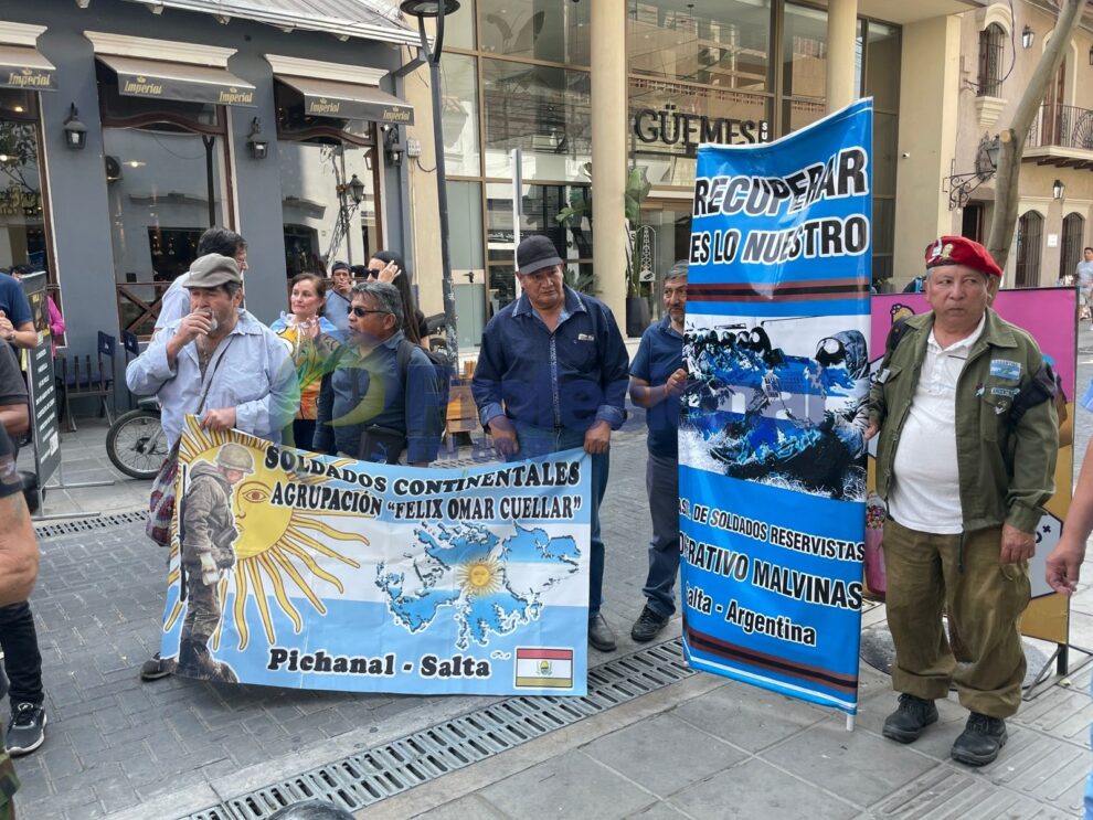 manifestacion veteranos malvinas